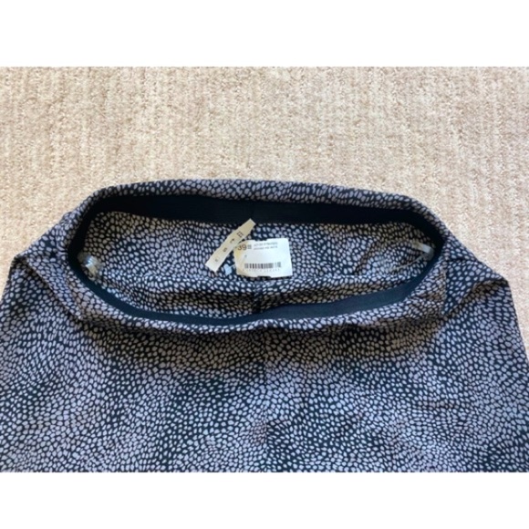 Charcoal Satin Print Midi Skirt - Picture 3 of 3